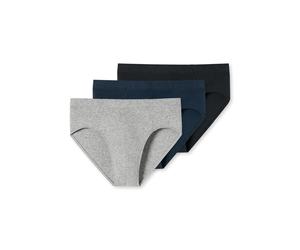 Minislip SCHIESSER "95/5", Herren, Gr. 4, blau (901, blau, schwarz, grau), Single Jersey, Obermaterial: 78% Polyamid, 14% Elasthan, 8% Polyester, unifarben, körpernah, Unterhosen, mit softem, tonalem 