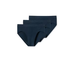 Minislip SCHIESSER "95/5", Herren, Gr. 6, blau (803, dunkelblau), Single Jersey, Obermaterial: 82% Polyamid, 18% Elasthan, unifarben, körpernah, Unterhosen, mit softem, tonalem Komfortbund (42152913-6