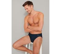 Schiesser Slip Supermini Long Life Soft – atmungsaktiv, weich – Herren Navy-Schwarz gestreift Gr. 7