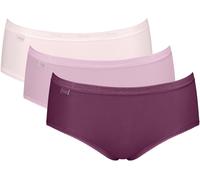 Minislip SLOGGI "Basic+", Damen, Gr. 46, bunt (multiple colours 13), Single Jersey, Obermaterial: 95% Baumwolle, 5% Elasthan, körpernah, Unterhosen, Baumwollmix, klassischer Stil, mittelhoher Bund, So