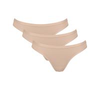 Minislip SLOGGI "GO Daily Cotton", Damen, Gr. S, beige (new beige), Single Jersey, Obermaterial: 95% Baumwolle, 5% Elasthan, unifarben, körpernah, Unterhosen, flacher Elastikbund, Baumwollmix, bequem,