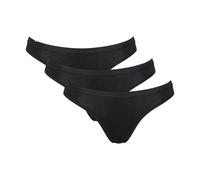 Minislip SLOGGI "GO Daily Cotton", Damen, Gr. XXL, schwarz, Single Jersey, Obermaterial: 95% Baumwolle, 5% Elasthan, unifarben, körpernah, Unterhosen, flacher Elastikbund, Baumwollmix, bequem, weich (