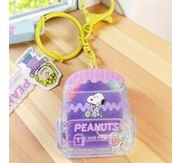 Miniso Snoopy Bunte Lebenskollektion Schultasche Flüssiger Schlüsselanhänger Zubehör Taschenanhänger - Lila