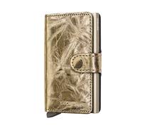 Secrid Das MiniWallet verfügt über eine kompakte Größe, aber eine große Kapazität. Leder im markanten Metallic-Look Crunch, hergestellt aus hochwertigem europäischem Rindsleder. kann Banks aufnehmen