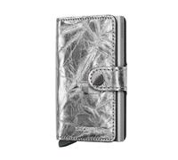 Secrid Miniwallet Crunch Lederbrieftasche One Size Silver