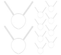 minkissy 10 Stück Kunststoff Stirnband mit 2cm Breiten Langen Antennen Transparente Selbstgemacht Basis für Cosplay und Bastelprojekte