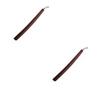 minkissy 2 Stück Schuhlöffel Aus Massivholz -abgewickelt Schuhanzieher Mit Langem Griff Schuhanzieher Für Männer Schuhspanner Männer Langer Schuhanzieher Schuhheber Aus Holz Kaffee