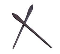 minkissy 2 Stück Vintage Sandelholz Haarnadeln Retro Holz Haarspangen Handgeschnitzte Haarschmuck Accessoires für Damen Hochsteckfrisur Pin (Shuttle)