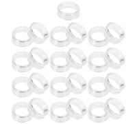 minkissy 25 Stück Transparentes Acryl Schmuckständer Kleiner Runder Jadeperlen Organizer 1,5x0,6cm Klarer Präsentationsständer für Kugelförmige Schmuckstücke und Kristallkugeln