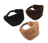minkissy 3 Stück-pack Ohrenwärmer Stirnband aus Kunstpelz für Damen Breites Winddichtes Stirnband mit Weichem Ohrenschutz für Alltag und Winterfeiern
