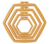 minkissy 4 Stück Verstellbare Stickrahmen aus Robustem Abs Kunststoff Runde Selbstgemacht Nähringe für Kreuzstich Quilten und Handarbeiten Praktische Bastel Nährahmen für Anfänger und