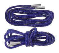 minkissy Kristall Strass Schnürsenkel Bling Glitzer Rundkordel aus Baumwolle für Sneaker Sweatpants Shorts Hoodies Blau DIY Sport Accessoire