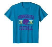 Minnesota Football Athletic Vintage Sports Team Fan Geschenk T-Shirt, Kinder, Saphir, 128