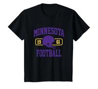 Minnesota Football Athletic Vintage Sports Team Fan Geschenk T-Shirt, Kinder, Schwarz, 92