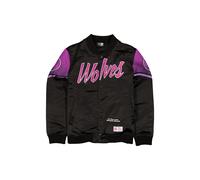 Minnesota Timberwolves New Era 2025 City Edition NBA Satin Jacke Schwarz - 3XL