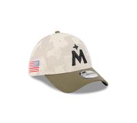 Minnesota Twins 2025 MLB Armed Forces New Era 39THIRTY Flex Cap Beige - L/XL