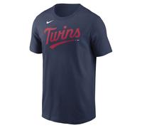 Minnesota Twins MLB Nike Wordmark T-Shirt Navy S Navy