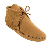 Minnetonka Damen Classic Fringe Mokassin Stiefel, Softsole Tan 38 EU
