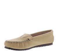 Minnetonka Damen Deerskin Gore Front Mokassin, Champagner, 37.5 EU