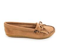 Minnetonka Damen Kilty Suede Moc Mokassin, beige, 39.5 EU