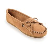 Minnetonka Damen Kilty Suede Moc Mokassin, beige, 39.5 EU