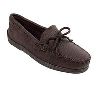 Minnetonka Damen Moosehide Classic 492W Mokassin, Braun (ChocolateChocolate), 41.5 EU Weit