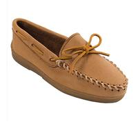 Minnetonka Damen Moosehide Classic Mokassins, Natur, 7.5 UK