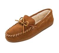 Minnetonka Damen Pile Lined Hardsole Flache Hausschuhe, Braun (BrownBrown), 38 EU