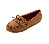 Minnetonka Deerskin Soft-T 62, Damen Mokassins, Beige (Mocha 2), 36