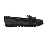 Minnetonka Deerskin Soft-T 69, Damen Mokassins, Schwarz (Black), 42 EU