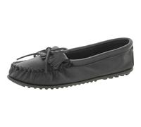 Minnetonka Deerskin Soft-T 69, Damen Mokassins, schwarz, (black deerskin), EU 41, (US 10)