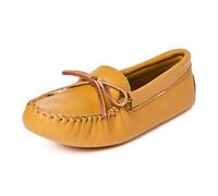 Minnetonka Herren Double Deerskin Softsole 816 Mokassin, Beige (Natural)