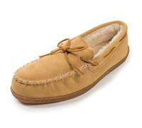 Minnetonka Herren Pile Lined Hardsole 3901W Mokassin, Beige (Tan)