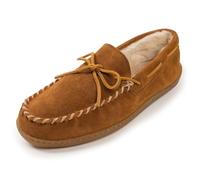 Minnetonka Herren Pile Lined Hardsole 3902W Mokassin, Braun Brown, 39.5 EU Weit