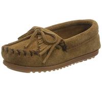 Minnetonka Jungen Unisex Kinder Kilty Suede Moc Mokassin, Braun (Dusty Brown), 28 EU