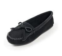 Minnetonka Kilty Moc, Damen Mokassin, Schwarz (Black 0), 41 EU