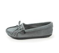 Minnetonka Kilty Suede Moc 409, Damen, Mokassins, Blau (Storm Blue), EU 36 (US 5)
