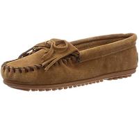 Minnetonka Kilty Suede Moc Damen Mokassin, Braun (Dustybrown), 41 EU