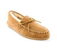 Minnetonka Men's Sheepskin Hardsole Moccasin