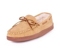 Minnetonka Pile Lined Hardsole 3901, Herren Mokassin, Beige (Tan), 42 EU