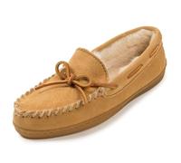 Minnetonka Damen Pile Lined Hardsole Flache Hausschuhe, Beige (TanTan), 39 EU