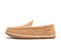 Minnetonka Tilden Herren Mokassin Wildleder Indoor und Outdoor Hausschuhe, Zimt, 8 Wide