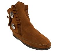 Minnetonka Damen TWOBUTTONBOOT Mokassin Stiefel, Braun, 41.5 EU