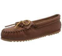 Minnetonka Women's Deerskin Soft-T Moccasin,Carmel Deerskin,7.5 M US