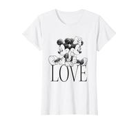 Minnie And Mickey Mouse Love T-Shirt, Damen, Weiß, XL