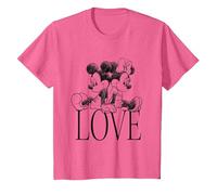 Minnie And Mickey Mouse Love T-Shirt, Kinder, Rosa Meliert, 140