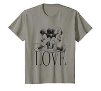 Minnie And Mickey Mouse Love T-Shirt, Kinder, Schiefergrau, 98