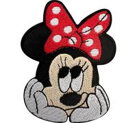 Minnie-Aufnäher zum Aufbügeln oder Aufnähen auf Kleidung, Kleid, Röcke, Jeansjacke, Jeans, Taschen, Maus, bestickte Applikation, Motiv-Aufkleber