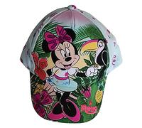 Minnie Disney Maus Kappe Mütze Basecap Dschungel mit Papagei blau oder pink für Kinder, Mädchen und Jungen (Blau, 48)