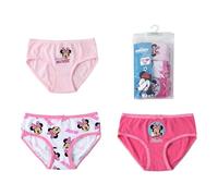 Minnie Maus 3er-Pack Höschen - Mädchenunterwäsche, weiche und atmungsaktive Baumwolle, verstellbare und Bequeme Disney-Höschen, Alter 4-5